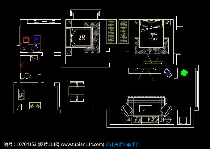 [原创] 小户型装修设计布置图纸