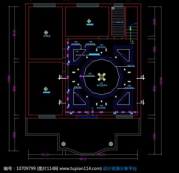 家装客厅吊顶施工图纸