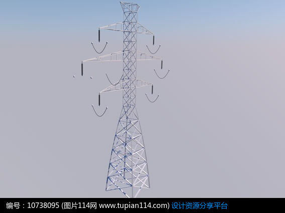 高压电塔c4d模型