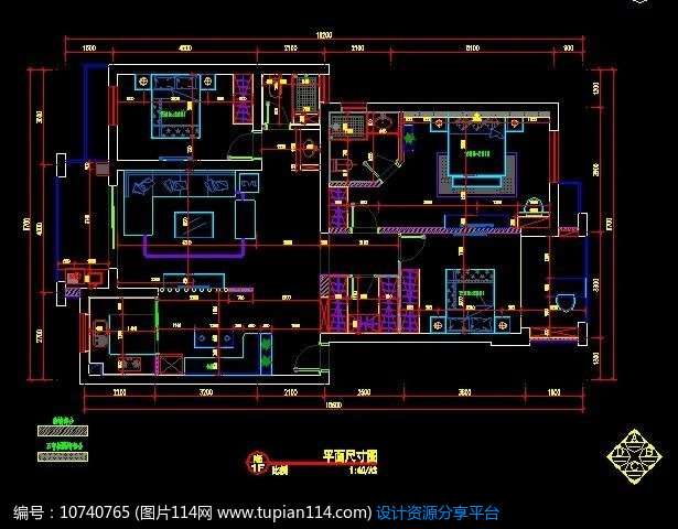 标准户型平面图尺寸图纸