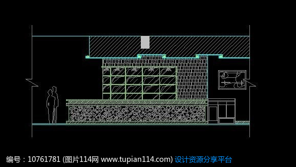 五星级咖啡厅造型吧台立面图,cad室内装修图免装修一定要有水电设计图吗图片