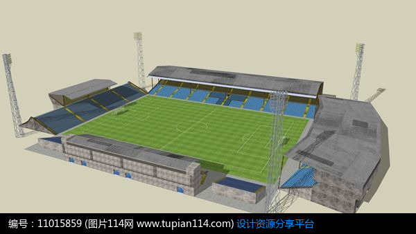 大型足球比赛场模型