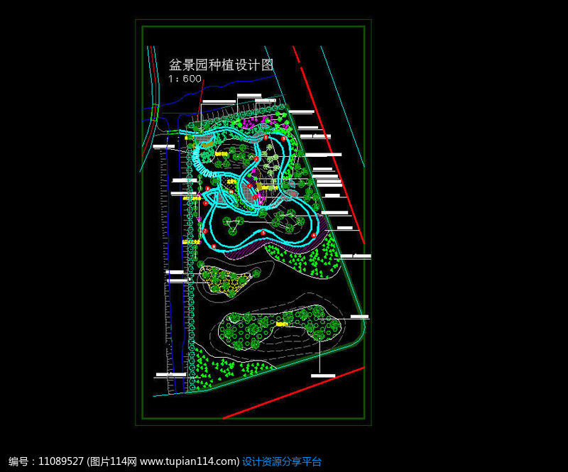 盆景园种植设计图