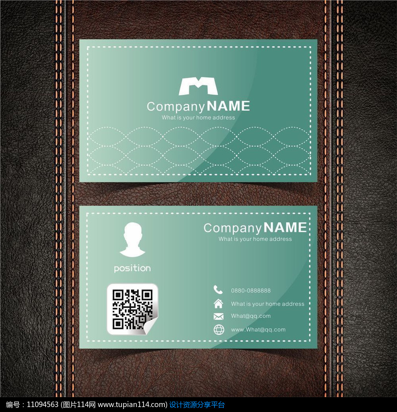 [原创] 清晰缝线名片设计