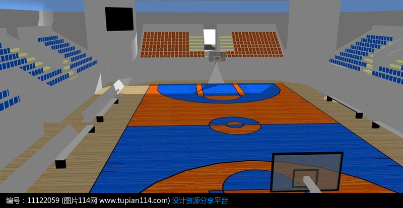 校园室内篮球场