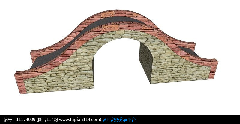 石砌拱桥模型,其他,3d模型库免费下载,3dmax模型免费