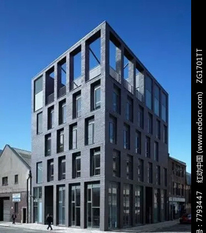 现代建筑立面,3d模型免费下载,3dmax模型,材质贴图