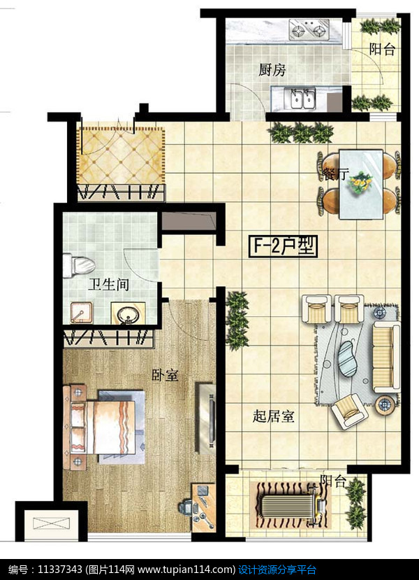 宽敞卧室户型设计平面图,3d模型免费下载,3dmax模型