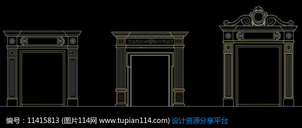 cad石材大门套集