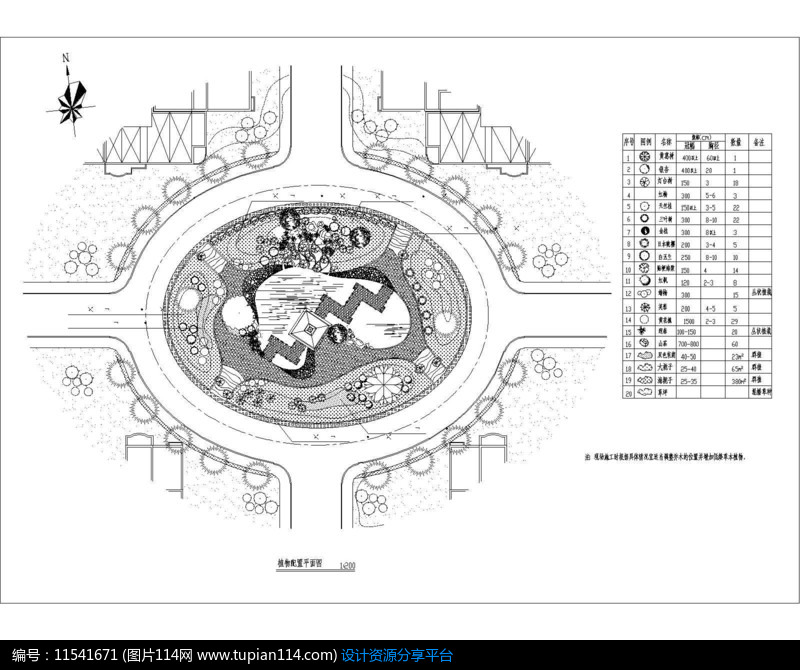 [原创] 园林植物配置平面图