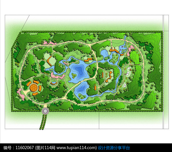 公园园林规划设计方案彩平