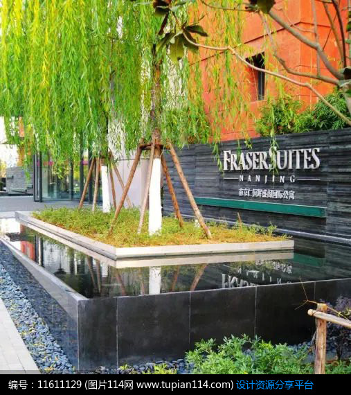 文化石英文景墙意向图