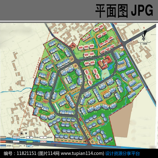 美丽乡村安置小区规划平面图