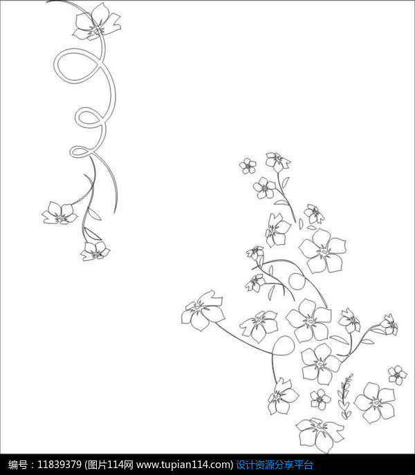 花海风尘雕刻图案