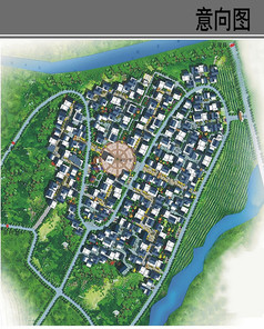 风景区村庄规划设计平面图
