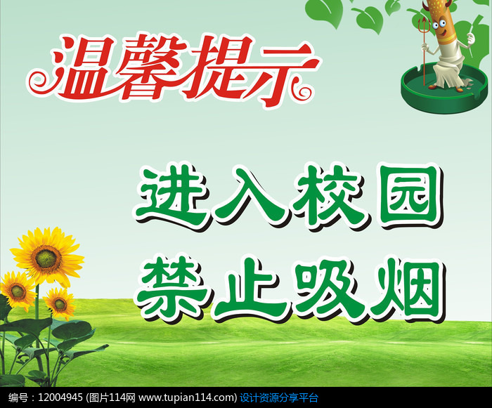 校园禁止吸烟展板